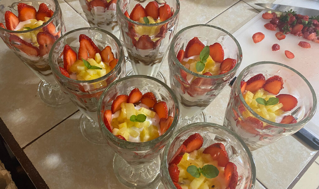 fruit compote at zandoyo bed & breakfast in puerto escondido
